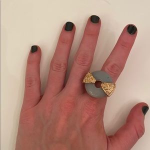 Rachel Zoe Jade & Pavé cocktail ring